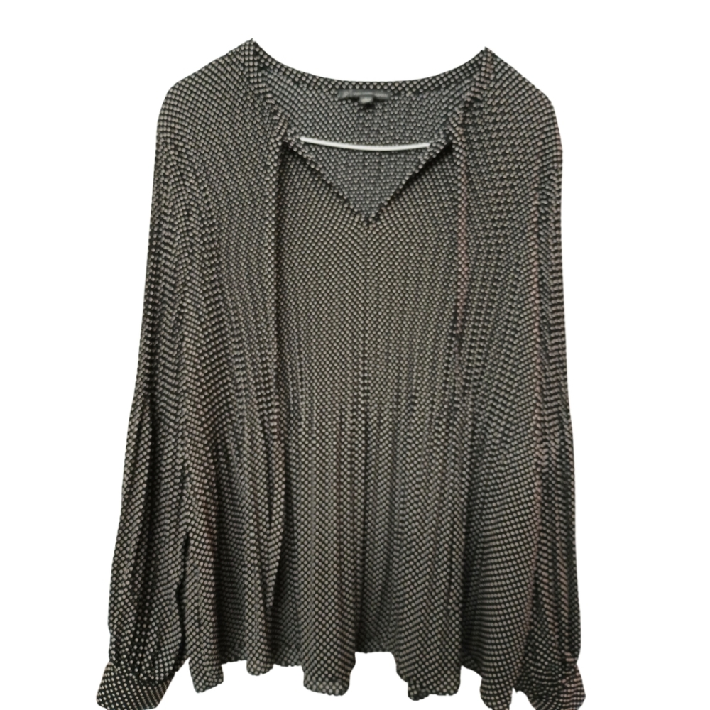 Adrianna Papell size L Polka dots Blouse